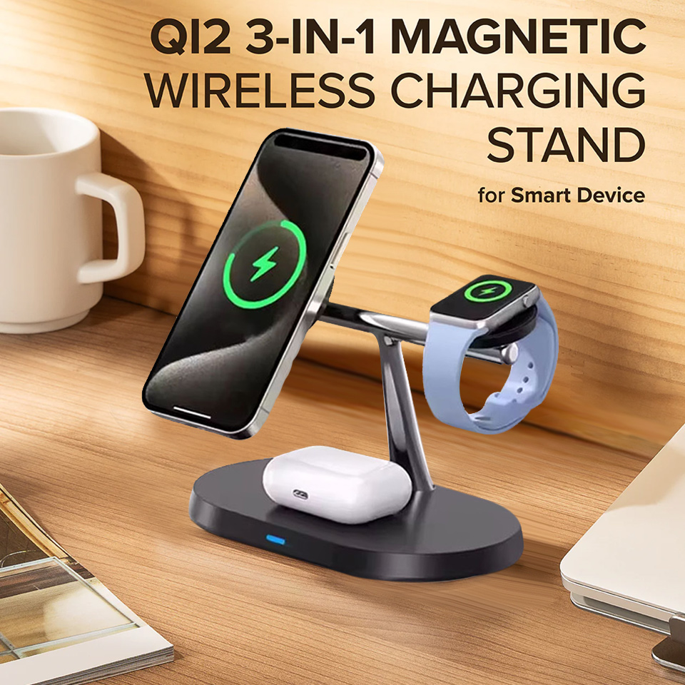 Smartwatch Watches For Iphone - Caricatore Wireless Magnetico 3 in 1