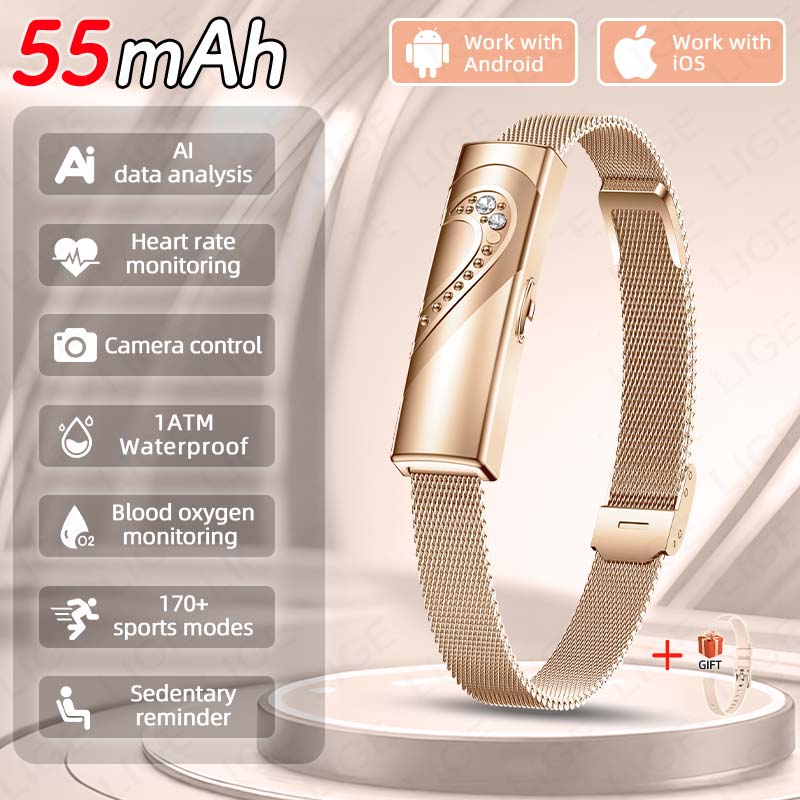 Couple Watches Smartwatch - Braccialetto intelligente LIGE con monitoraggio della
