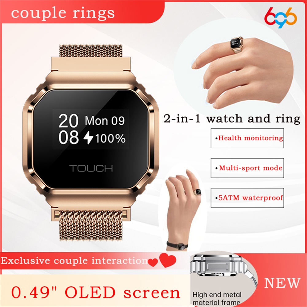 Couple Watches Smartwatch - Nuovo Anello Intelligente con Schermo OLED