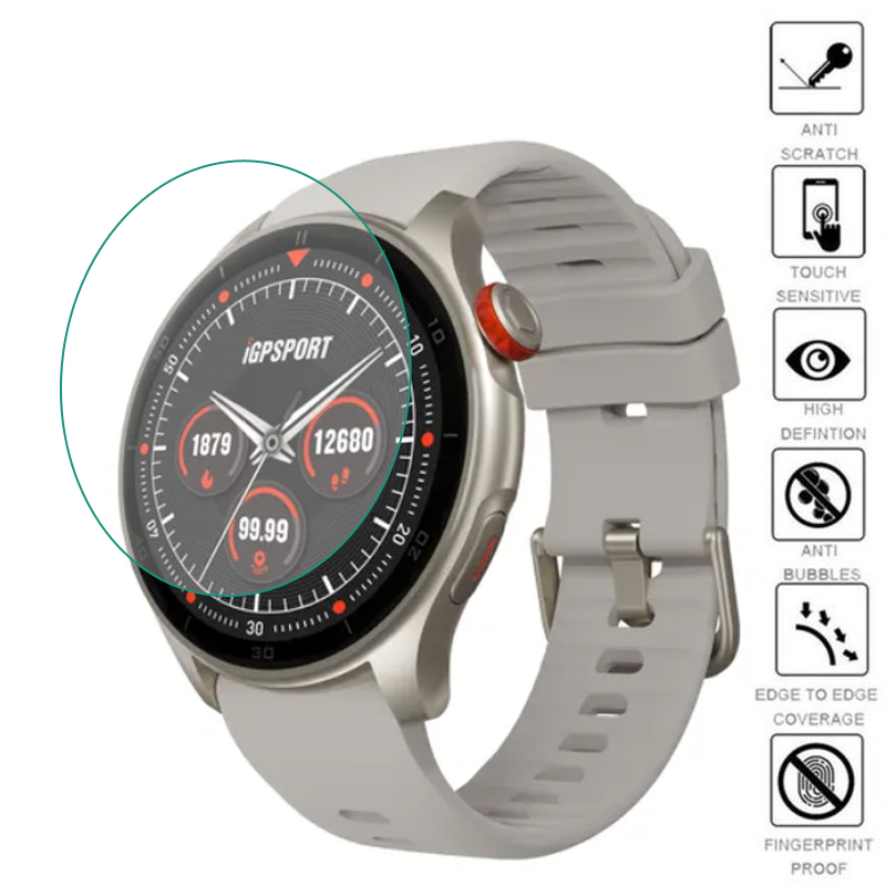 Smartwatch English - 5 pezzi TPU morbido Smartwatch trasparente