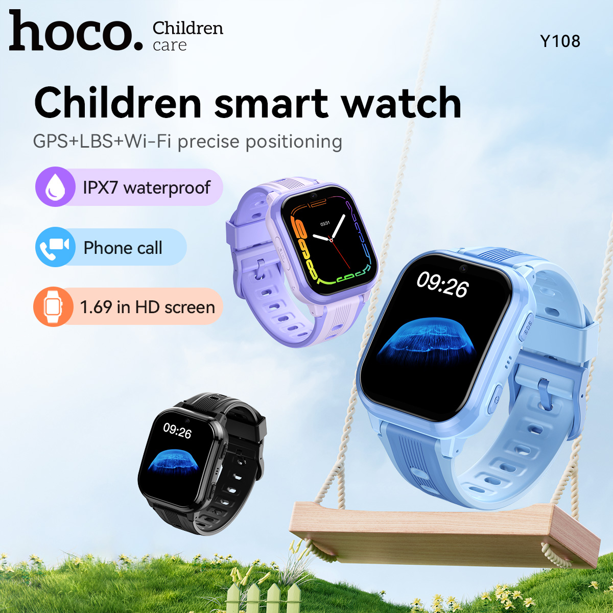 Smartwatch Watches For Kid Boy With Alarm - HOCO Y108 Smartwatch per bambini con