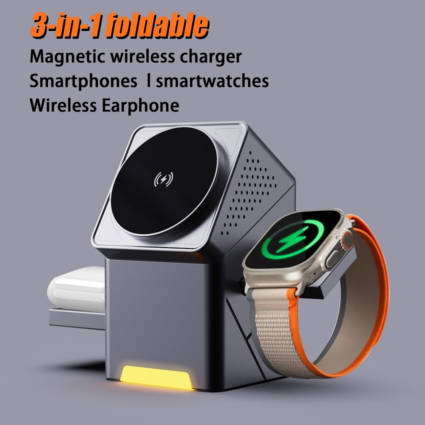 Smartwatch Watches For Iphone - Caricatore Wireless Magnetico 3 in 1
